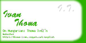 ivan thoma business card